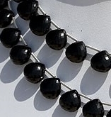 Black Spinel Heart Briolette