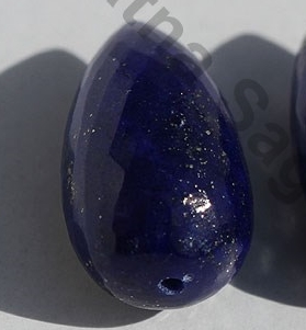 Lapis Half Drilled Gemstone