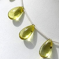 Lemon Quartz  Flat Pear Plain