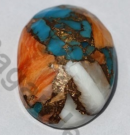 Turquoise Gemstone Rose Cut Cabochon
