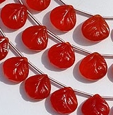 Carnelian Gemstone Carved Beads
