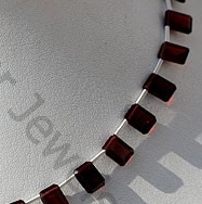 Garnet Gemstone Octagons