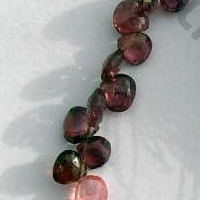 Multi Spinel  Heart Briolette