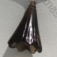 Smoky Quartz Tulip Flower Beads