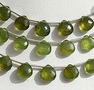 wholesale Vesuvianite Heart Briolette