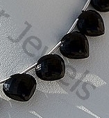 Black spinel Betel Briolette