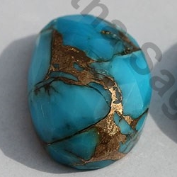 Turquoise Gemstone Rose Cut Cabochon