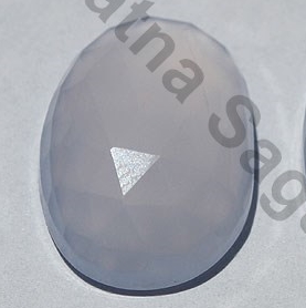 Chalcedony Gemstone Rose Cut Cabochon