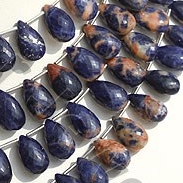Sodalite Flat Pear Briolette