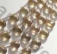 Champagne Citrine  Heart Briolette