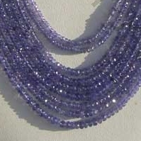 Tanzanite  Faceted Rondelles