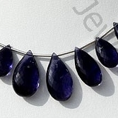 Iolite Flat Pear Briolette
