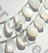 White Moonstone Dolphin Briolette