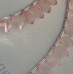 Rose Quartz Twisted Tear drops