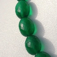 Green Onyx  Oval Faceted