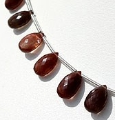 Cats Eye Scapolite Flat Pear Briolette