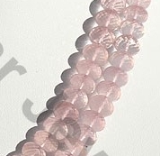 Rose Quartz Gemstone  Faceted Rondelles
