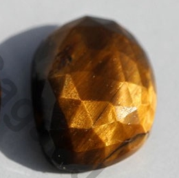 Tiger Eye Rose Cut Slice