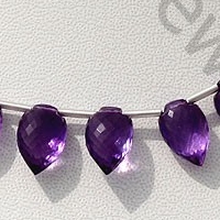 Amethyst Gemstone Conch Briolette