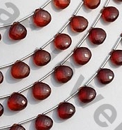 Spessartite Garnet  Heart Briolette