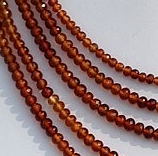 Hessonite Garnet  Faceted Rondelles
