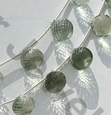 Green Amethyst Gemstone Onion Beads