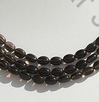 Smoky Quartz Oval Plain