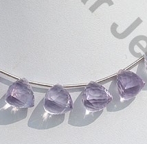 Lavender Quartz Faceted Chestnut