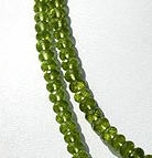 Peridot Gemstone Beads  Faceted Rondelles