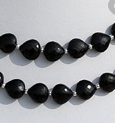wholesale Black Tourmaline Heart Briolette