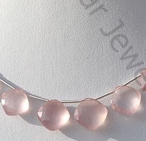 Rose Quartz Gemstone Cushion Beads
