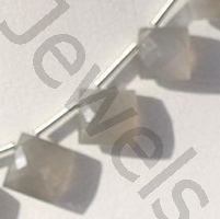 Grey Moonstone  Cushion Beads