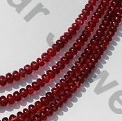 Red Spinel Plain Rondelle