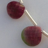 Ruby Zoisite  Heart Briolette