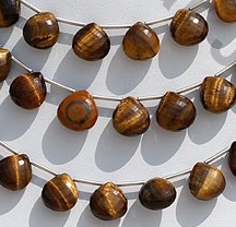 Tiger Eye  Heart Briolette