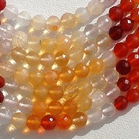 Mexican Fire Opal  Gemstone  Faceted Rounds