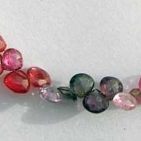 Multi Spinel  Heart Briolette