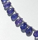 Tanzanite Flat Pear Plain