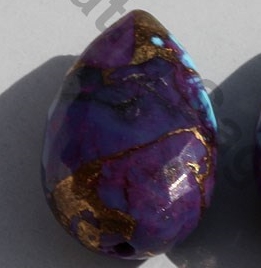 Turquoise Half Drilled Gemstone