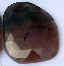 Multi Sapphire Rose Cut Slice