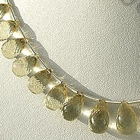 Scapolite Gemstone Tear Drops Briolette