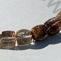 Copper Rutilated Quartz  Faceted Cube