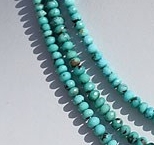Sleeping Beauty Turquoise Rondelle Shape