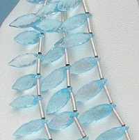Blue Topaz Gemstone  Dew Drops