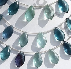 Fluorite Gemstone Dolphin Shape Beads