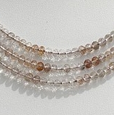 Copper Rutilated Quartz  Faceted Rondelle
