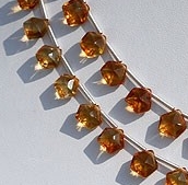 Citrine Gemstone Polygon Diamond Cut