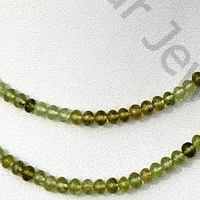 Grossular Garnet  Faceted Rondelles