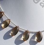 Champagne Citrine Dolphin Briolette