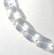 Crystal Gemstone  Faceted Rectangles